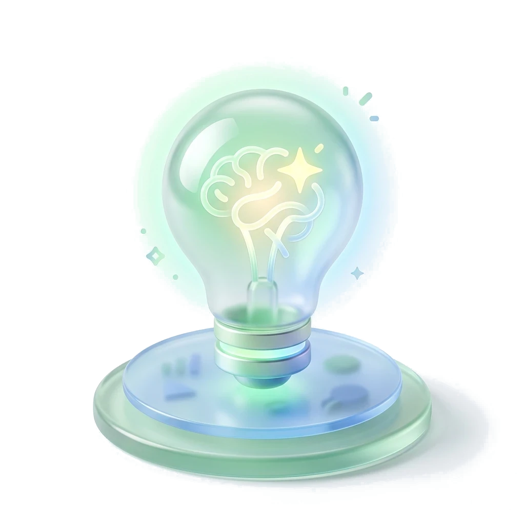 Lightbulb icon for useful insights