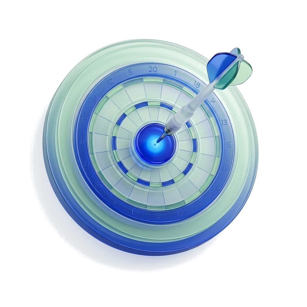 Target icon representing a learning exercise