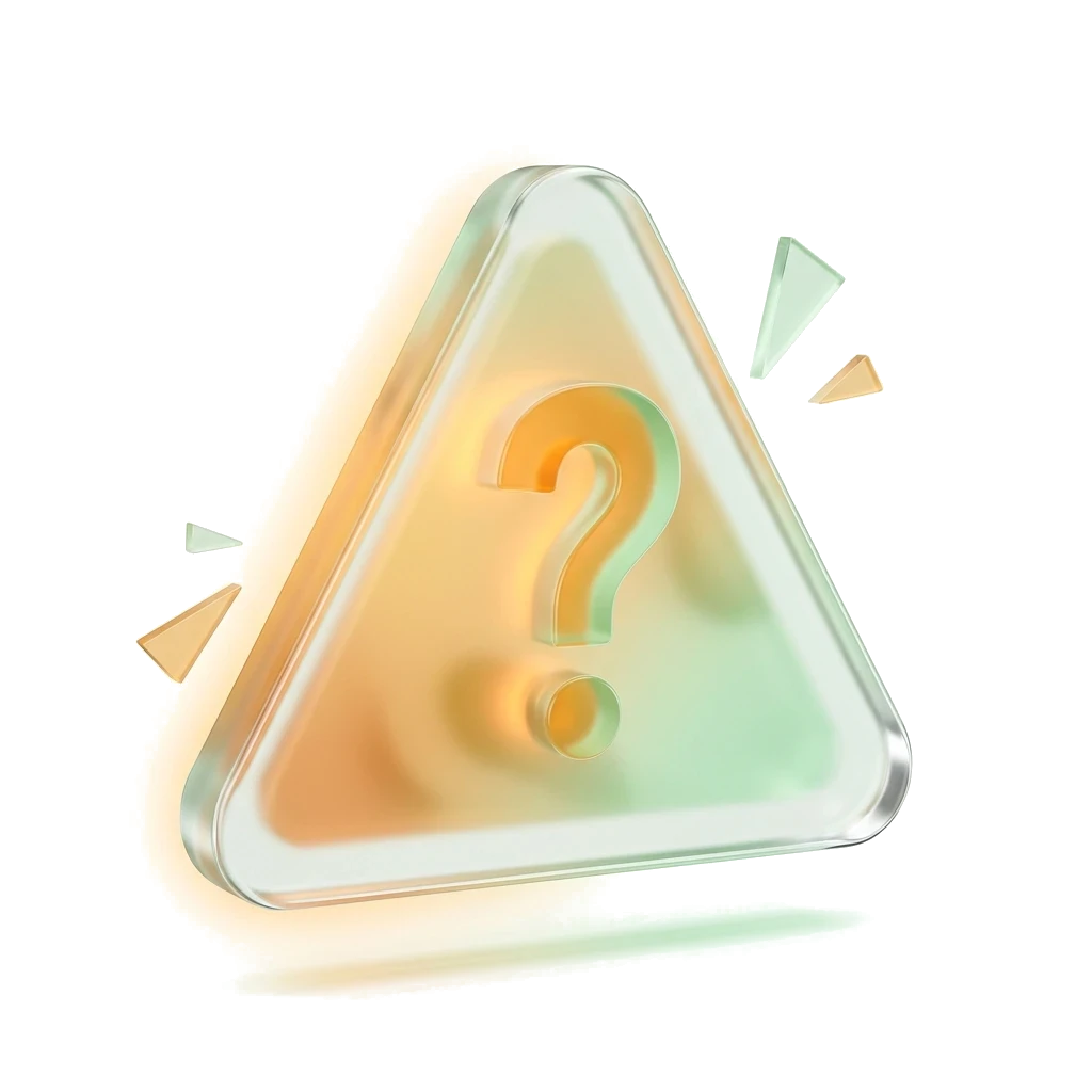 Warning icon for common mistakes