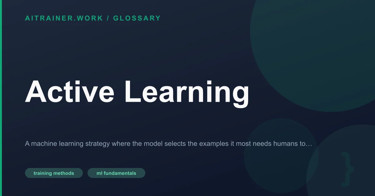 Active Learning definition