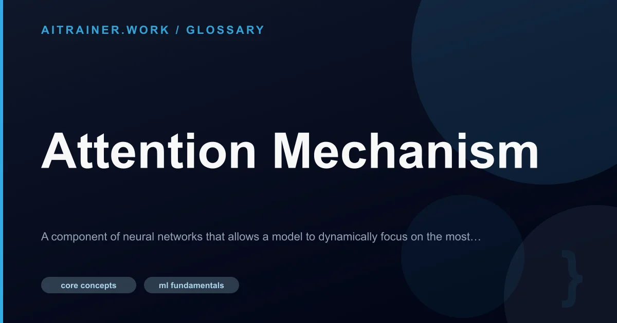 Attention Mechanism definition