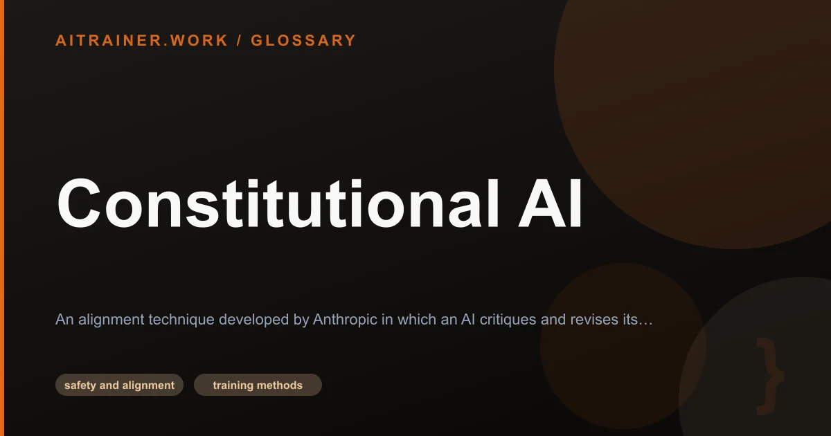 Constitutional AI definition