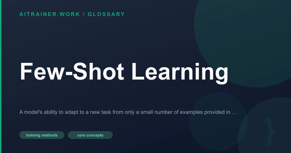 Few-Shot Learning definition