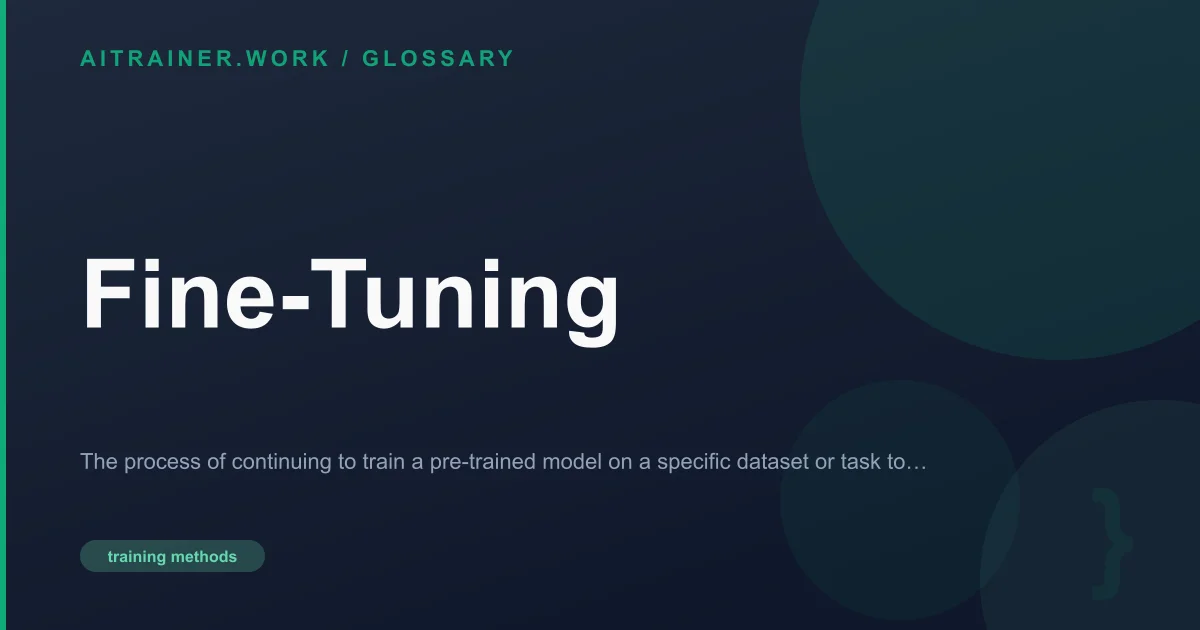 Fine-Tuning definition