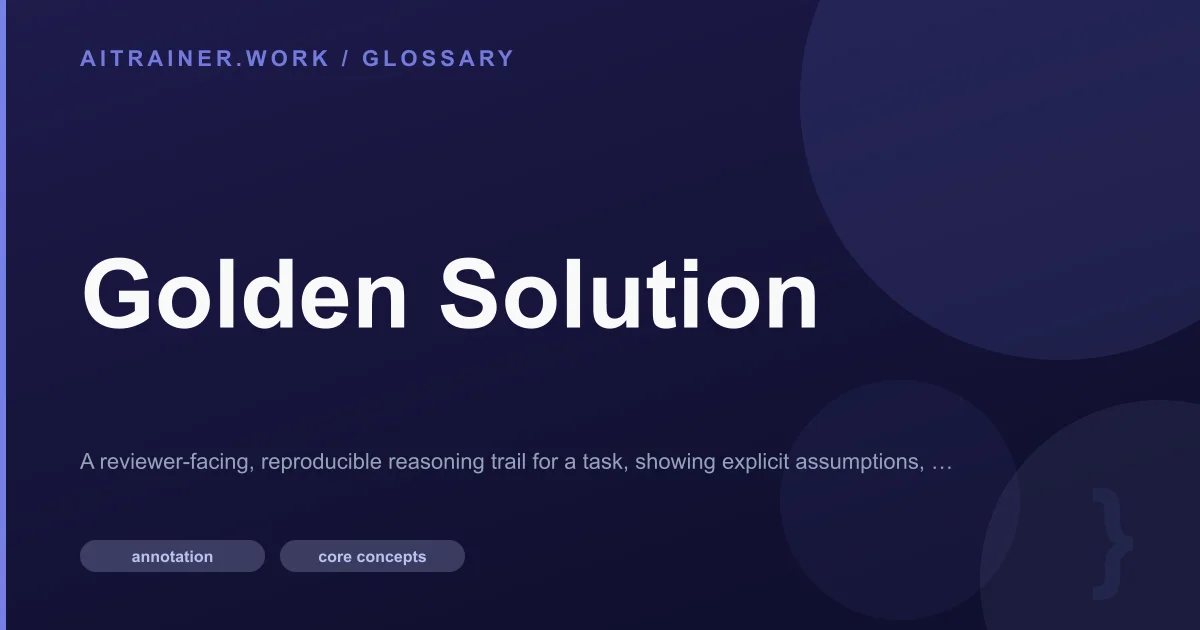Golden Solution definition