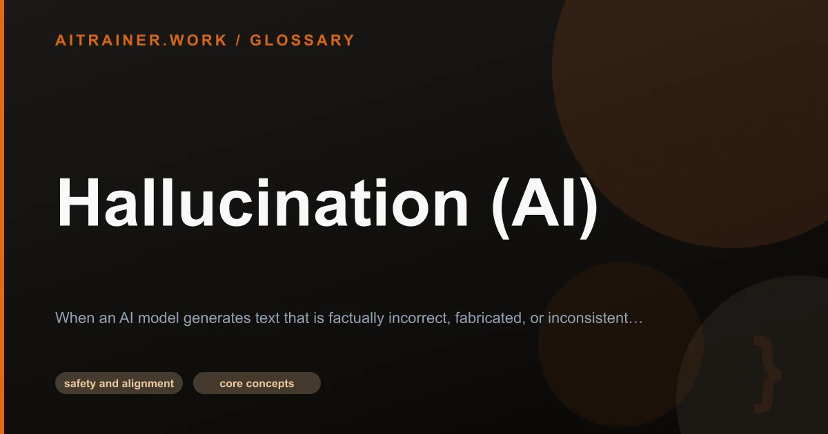 Hallucination (AI) definition