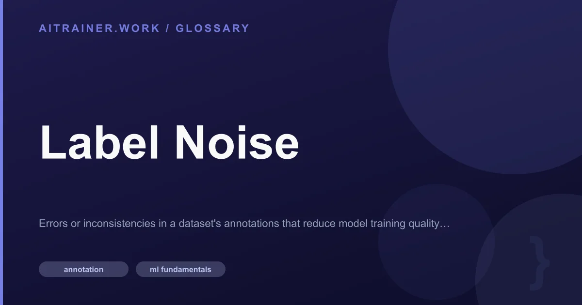 Label Noise definition