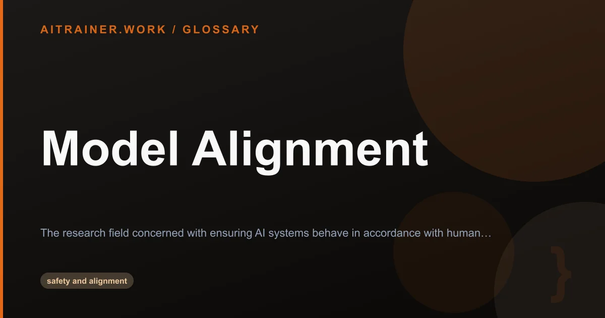 Model Alignment definition