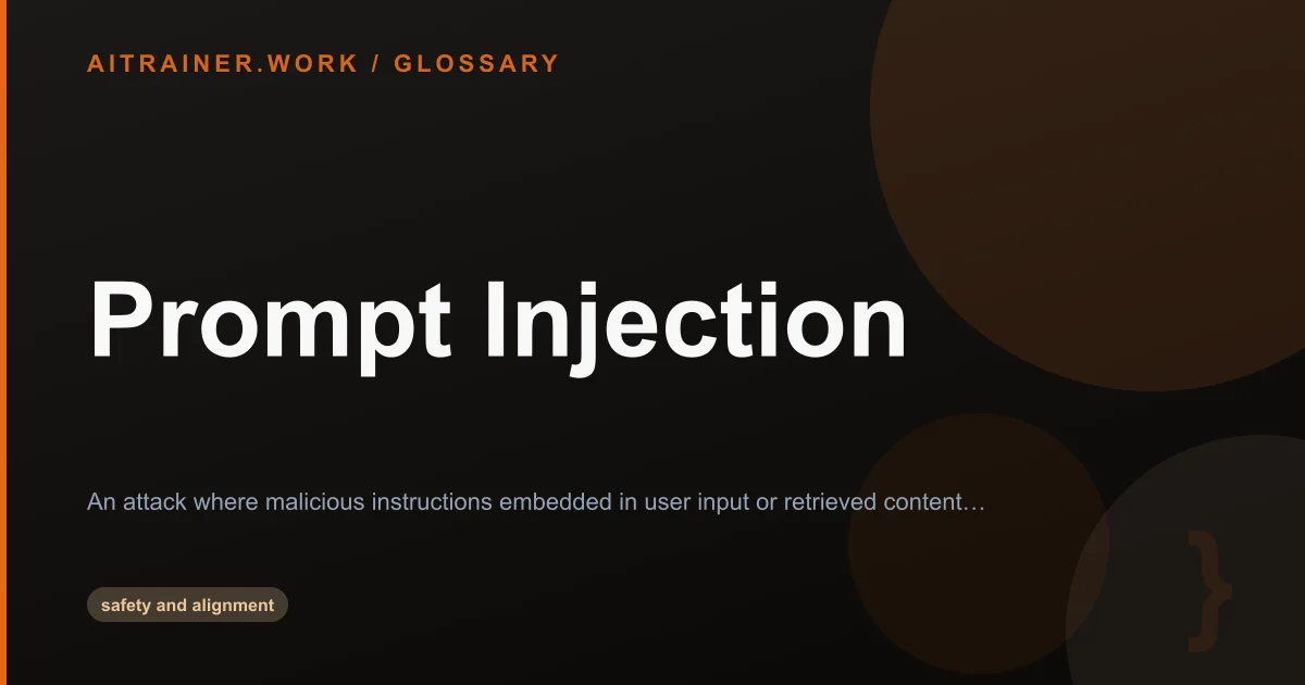 Prompt Injection definition