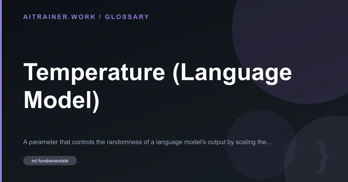 Temperature (Language Model) definition