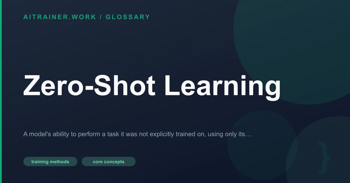 Zero-Shot Learning definition